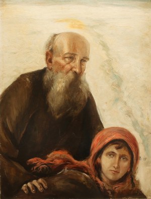 Teodor Axentowicz, Old age and youth, ca. 1920, ATTR