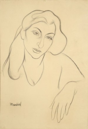 Jakub Markiel (1911-2008), Portrait d'une jeune fille