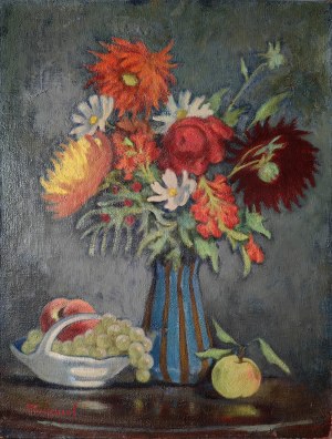 Jakub Markiel (1911-2008), Still life with flowers