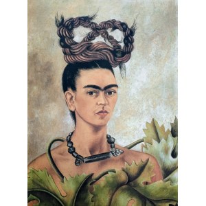 Frida Kahlo (1907-1954), Selbstporträt mit Zopf