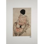 Egon Schiele (1890-1918), Akt w czerwonej sukience