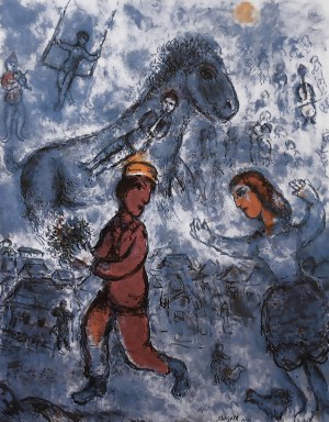 Marc Chagall (1887-1985), Der Streit der Liebenden