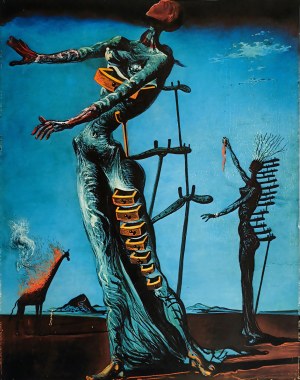 Salvador Dalì (1904-1989), La giraffa in fiamme