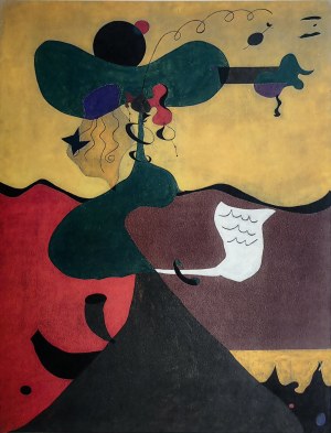 Joan Miró (1893-1983), Porträt von Frau Mills