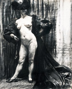 Frantisek Kupka (1871-1957), Femme nue à l'intérieur
