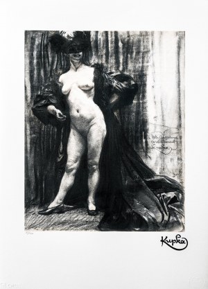 Frantisek Kupka (1871-1957), Donna nuda in interni