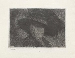 Alphonse Karpinski (1875-1961), Portrait of a Woman in a Hat