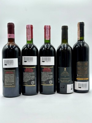 Auswahl Brunello di Montalcino, Nardi, Il Poggione, Summus Banfi, 1990-1995, Auswahl Brunello di Montalcino, Nardi, Il Poggione, Summus Banfi, 1990-1995