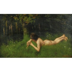 Janer JANKOVSKY (XIX w.), Faun odpoczywający, 1888