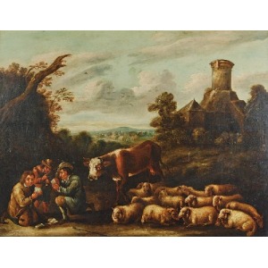 Malarz nieokreślony (XVII/ XVIII w.), Pasterze grający w karty