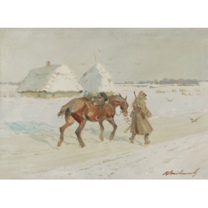 Roman BREITENWALD (1911-1985), Ułan z koniem