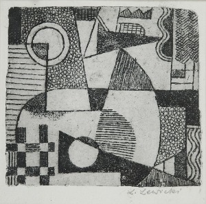 Leopold LEWICKI (1906-1973), Kompozycja geometryczna