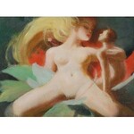 Stefan ŻECHOWSKI (1912-1984), Erotyk - dziewczyna i chłopak, 1974