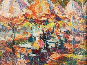 Albin AMELIN (1902-1975), Pod parasolami