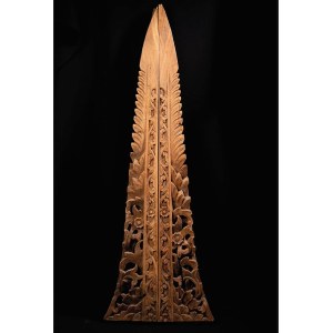 Decorative architectural piece (x 2), Indonesia