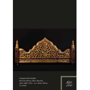 Gilded bed headrests (x 2), 19th century, Burma