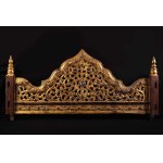 Gilded bed headrests (x 2), 19th century, Burma