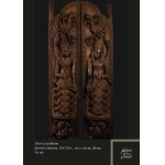 Porte sculptée, 19e-20e siècle, Birmanie