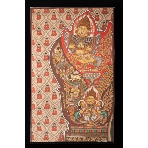 Garuda (?) diamond painting, Burma