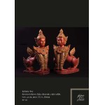 Manussiha / Manokthiha mythical couple, early 20th century, Burma