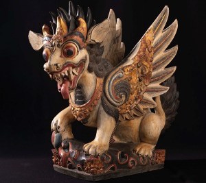 Mityczny lew Singa / Singha, XIX-XX w., Bali, Indonezja