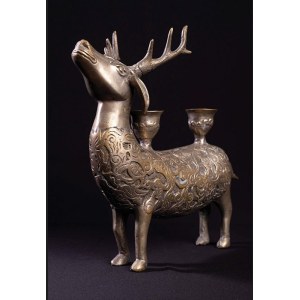 Deer candle holder, Indonesia