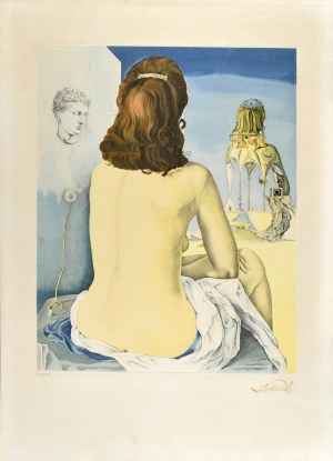 Salvador DALI (1904-1989), Mia moglie nuda che guarda il suo corpo
