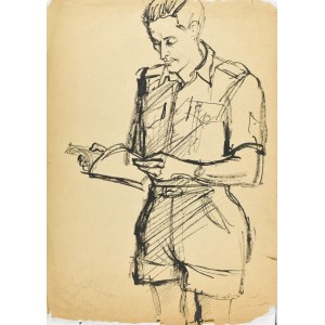 Zdzisław LACHUR (1920 - 2007), Portret czytającego mężczyzny