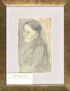 Stanislaw KAMOCKI (1875-1944), Donna anziana, 1900 ca.