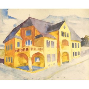 Stanislaw KAMOCKI (1875-1944), Ein Haus in der Stadt - eine Studie zur Perspektive, um 1898