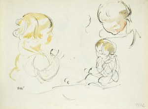 Wojciech WEISS (1875-1950), Croquis d'enfants