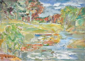 Henryk KRYCH (1905-1980), Landschaft mit Fluss