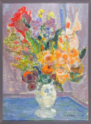 Henryk KRYCH (1905-1980), Fleurs dans un vase