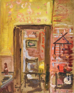 Zygmunt SCHRETER / SZRETER (1886-1977), Intérieur d'un appartement