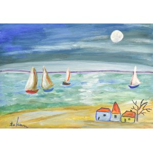 Eugeniusz TUKAN-WOLSKI (1928-2014), Paesaggio marino