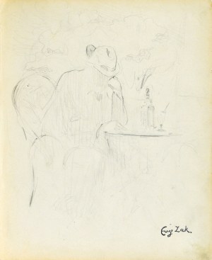 Eugene ZAK (1887-1926), Frau auf einem Stuhl sitzend