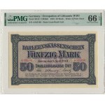 Kowno, 50 Mark 1918 - A - PMG 66 EPQ