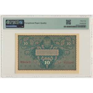 10 marek 1919 - II Serja O - PMG 64 EPQ