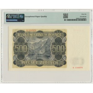 500 złotych 1940 - B - PMG 66 EPQ