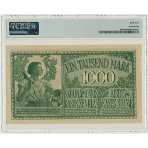 Kowno, 1.000 Mark 1918 - A - 6 digit series - PMG 64