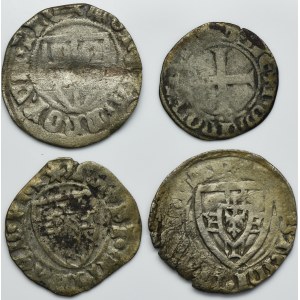 Lot, Teutonic Order, Kwartnik and Schilling (4 pcs.)