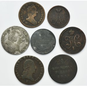 Lot, Austria, Germany, Russia and Serbia, Mix of coins (7 pcs.)