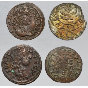 Lot, John II Casimir and Georg Wilhelm, Schilling (4 pcs.)