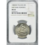 20 złotych 1980 50 lat Daru Pomorza - NGC MS64