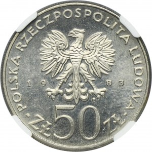 50 złotych 1983 150 Lat Teatru Wielkiego - NGC MS64