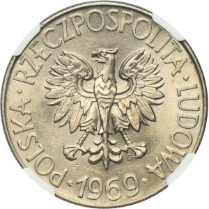 10 or 1969 Kosciuszko - NGC AU58