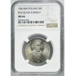 50 złotych 1981 Bolesław II Śmiały - NGC MS66