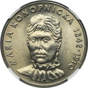 20 złotych 1978 Maria Konopnicka - NGC MS62