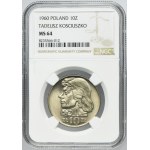 10 złotych 1960 Kościuszko - NGC MS64