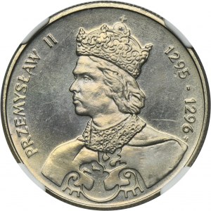 100 złotych 1985 Przemysław II - NGC MS66